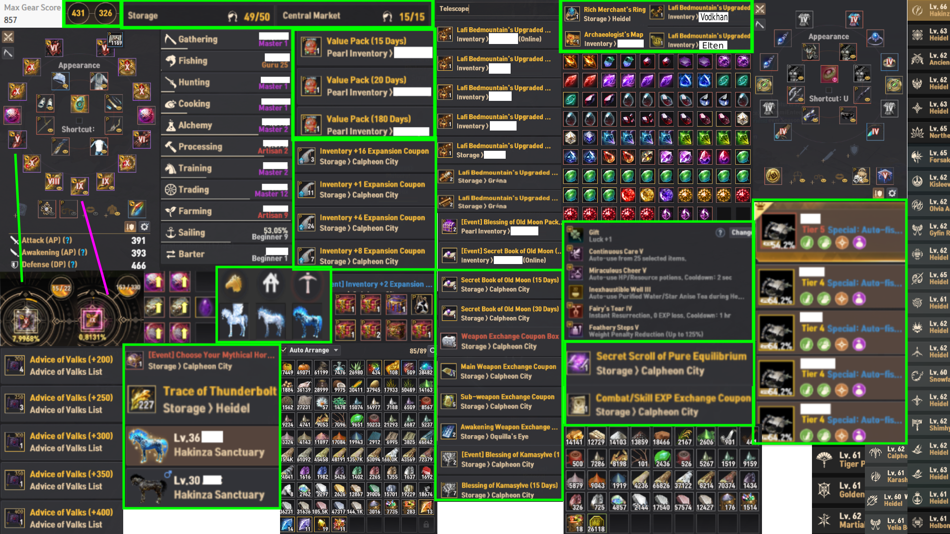 [EU-Client] 857 GS - END GAME HESAP (NE ARARSAN VAR)