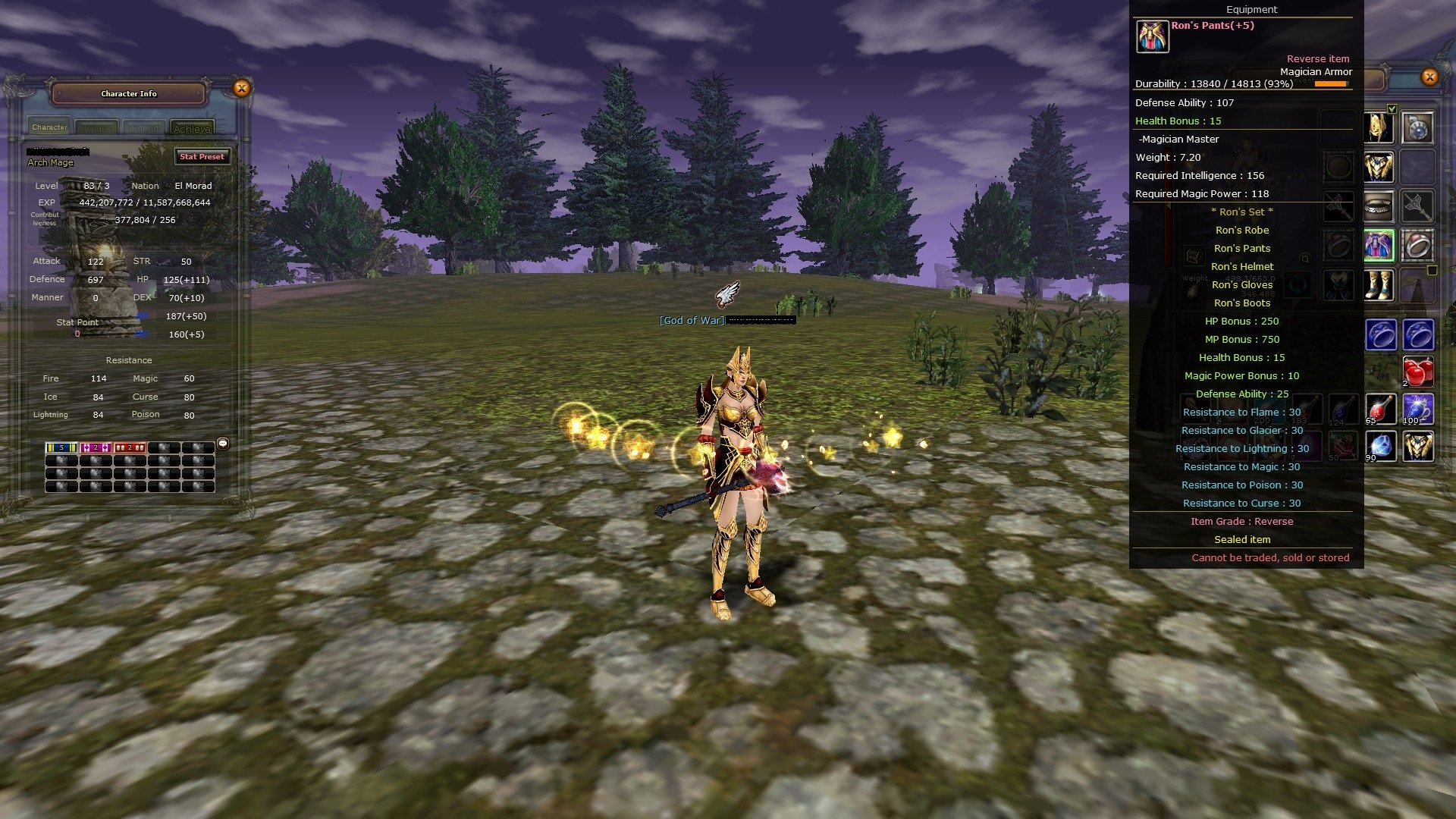 83/3 Mage 8 Rons 7 Quest Full Skill Full Görev 377k np