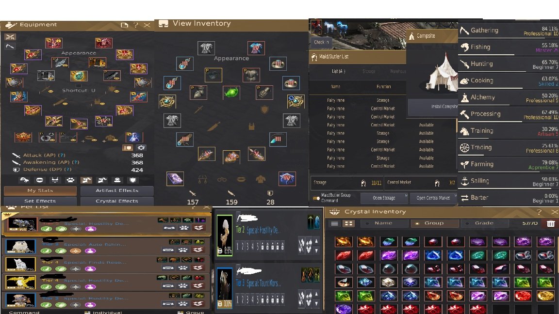 792 Gear Score 65 Mistik 62 Sorc 63 Witch T11 3x Kragdalo