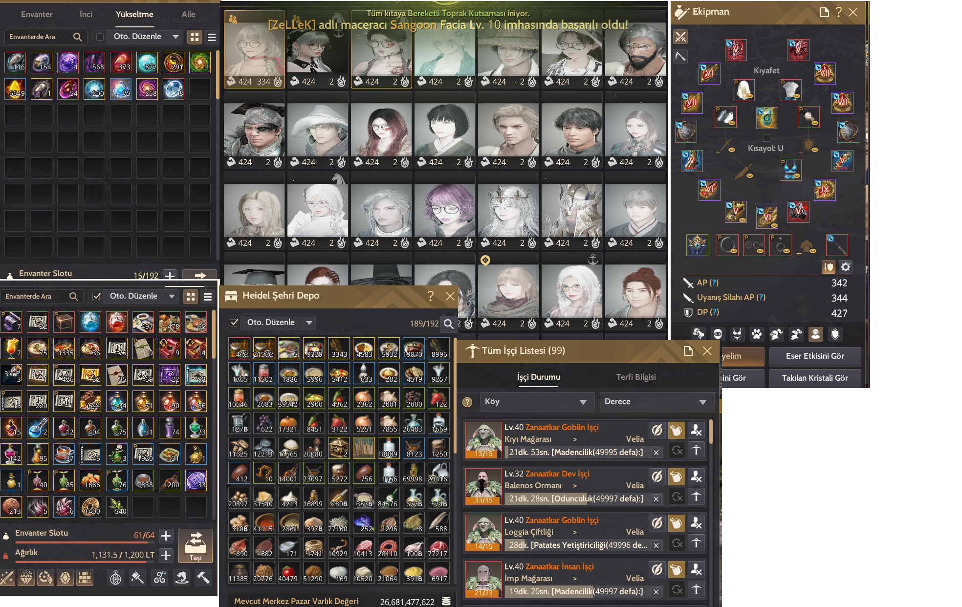 344 AP 427 DP MAEGU MYSTİC LİFE GEAR KAÇIRMA