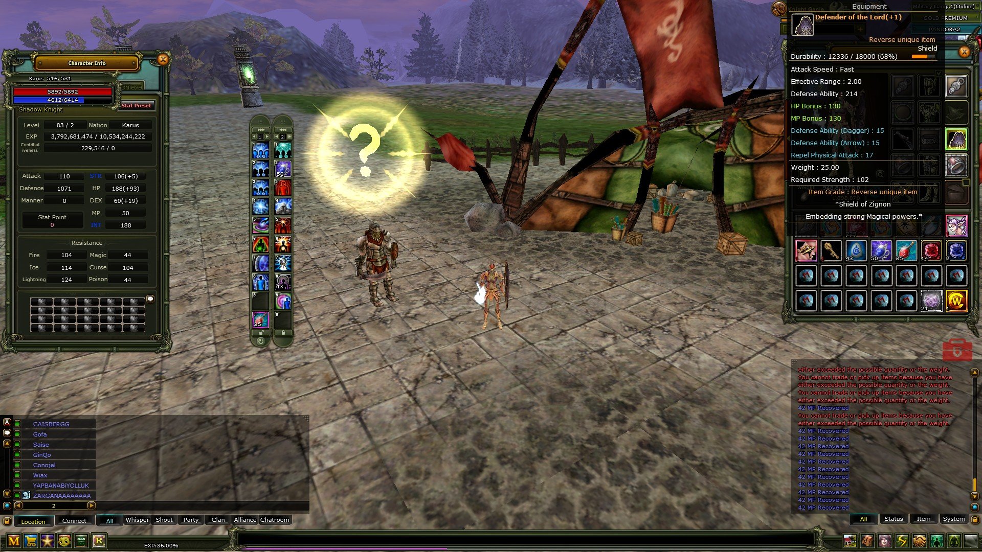 83/2 ÇITIR İTEMLİ KARUS CC ETKİNLİK PRİEST