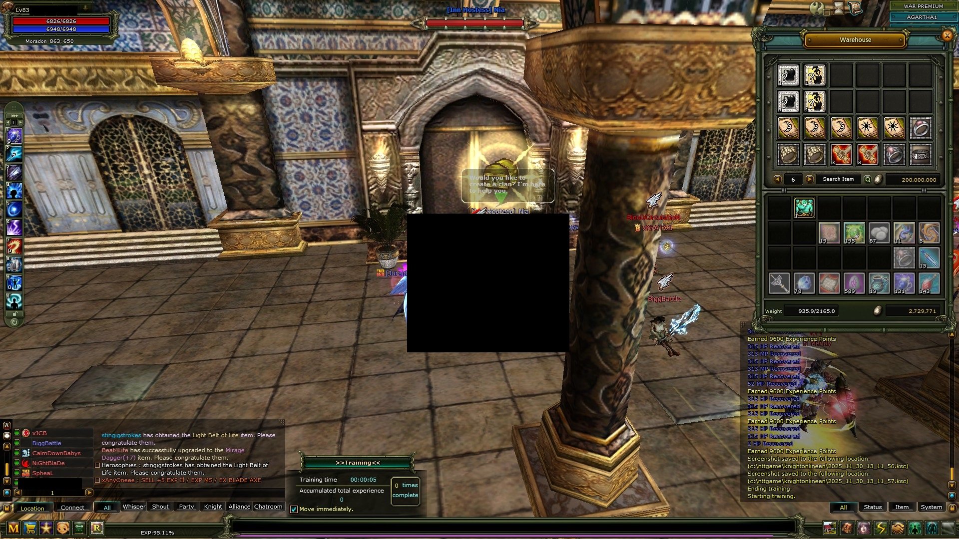 83/10 % 100 Human mage