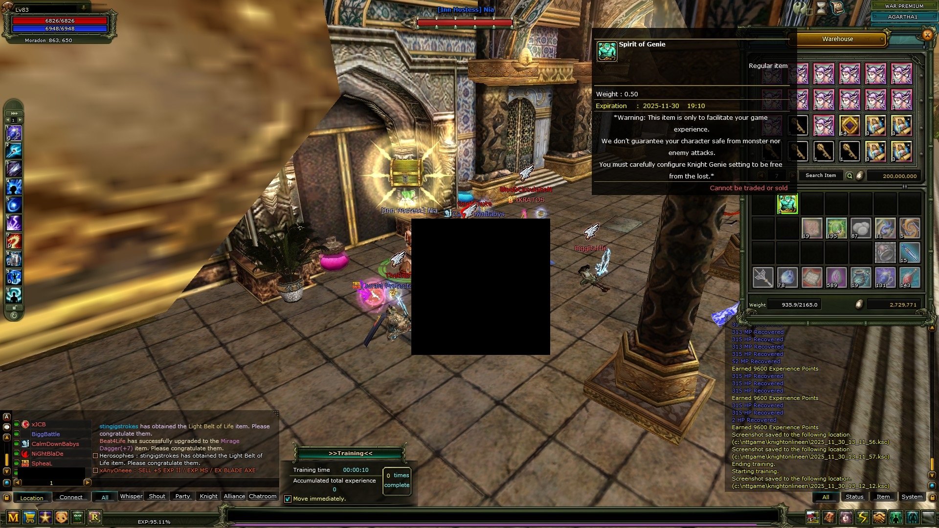 83/10 % 100 Human mage