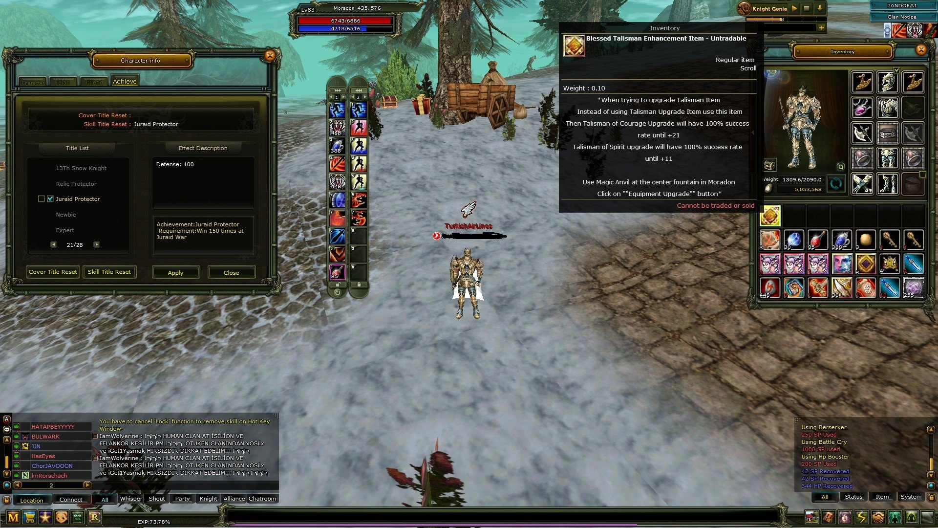 83/1 Warrior 100 DEF 540K NP FLL GOREV