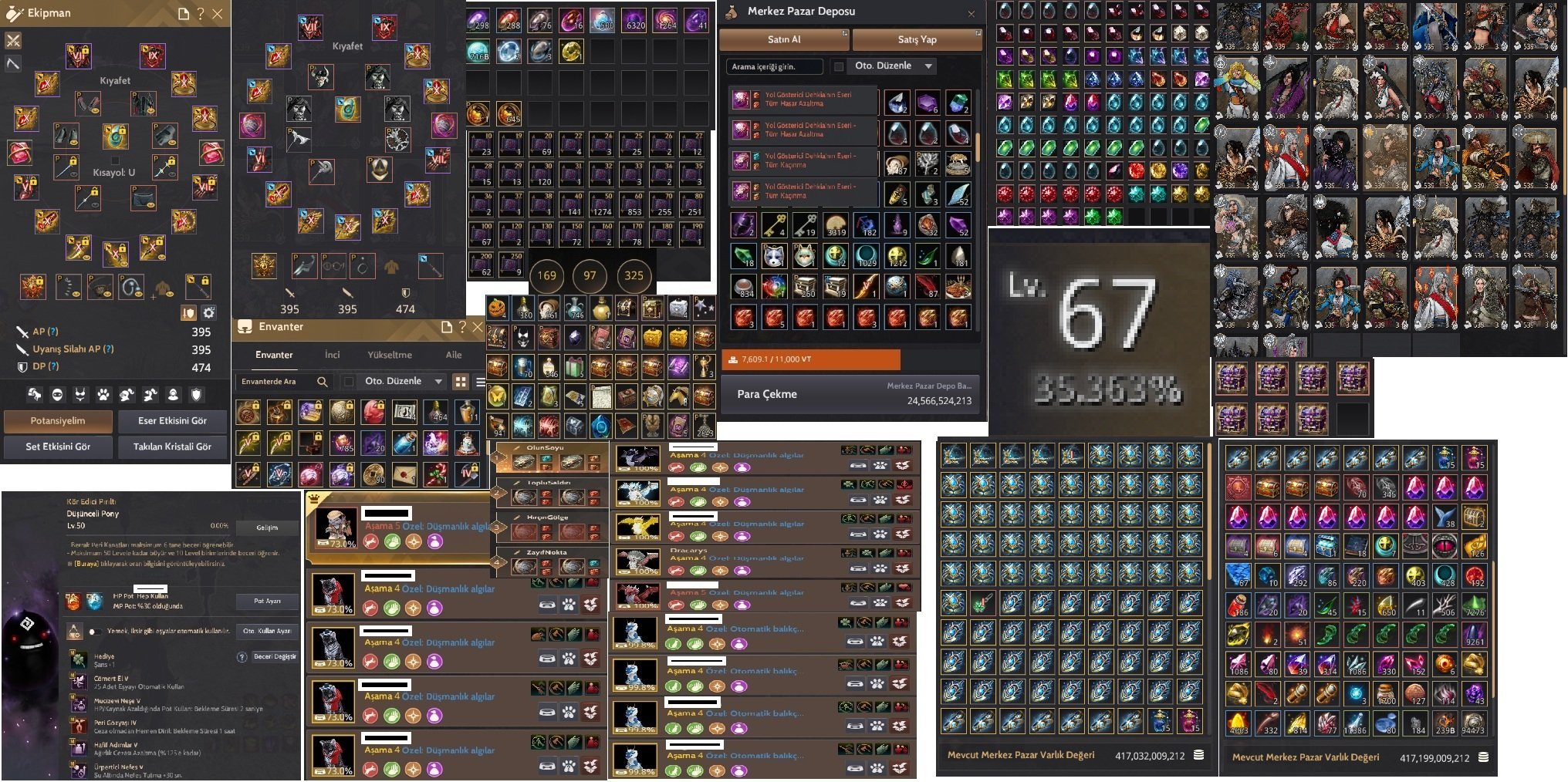 869 GS Lv67 FULL HESAP Aktif boost atiliyor