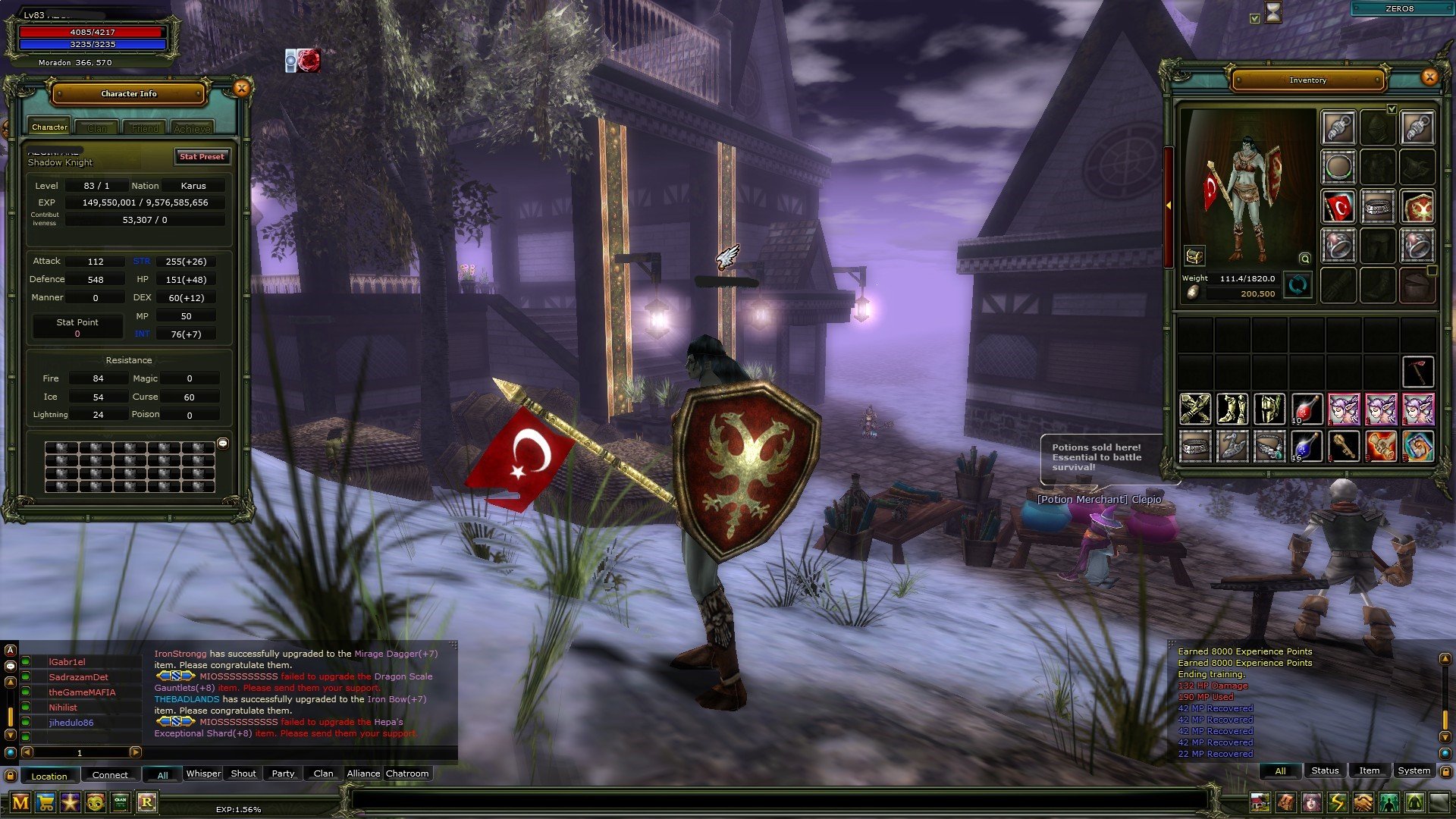 Sell 7 Quest Kalkanlı Karus Priest 831 CC