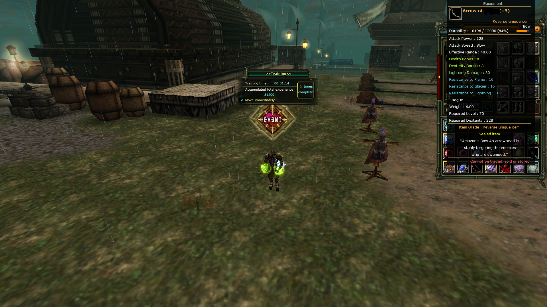 83 lwl reb 5 Quest bowu mevcuttur 81 lwl yan magesi vardır