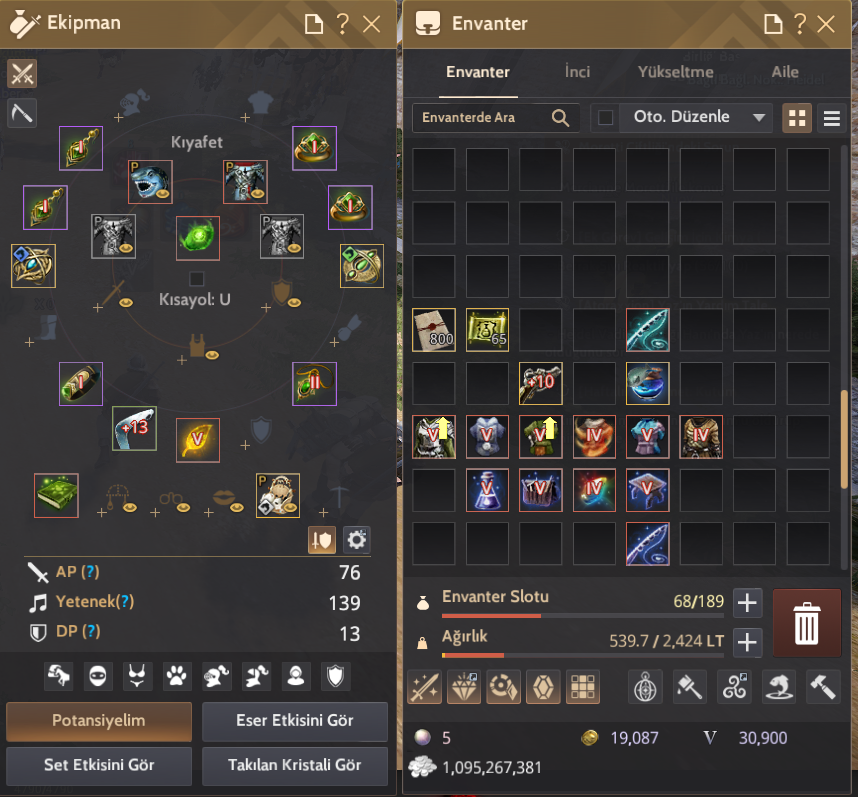 FULL X & PEN EDANIA SET & FULL LIFE GEAR & P2W