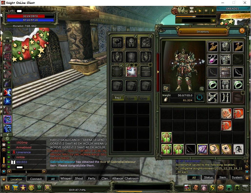 81 LVL OKÇU 7 QUEST SİLVER STARLI FARMA HAZIR