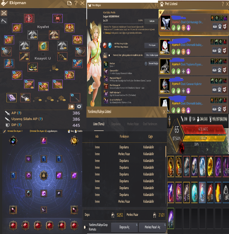 385 AP 444 DP FULL P2W MYSTIC/CADI CLIENT HESABI MÜKEMMEL HESAP