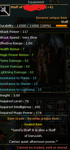 Zero 83/4 % 100 EXP Reb 4 Questli Mage 500K NP