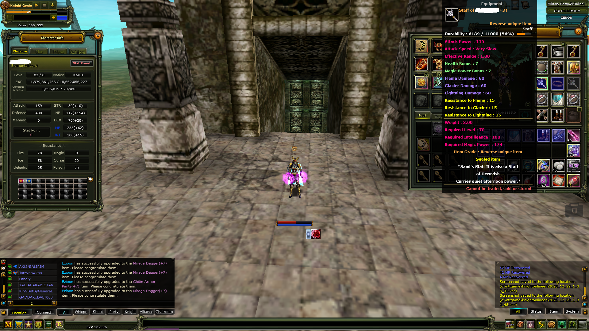 83/8 Mage Rebirt 3 Quest Stafflı Sunucu Zero