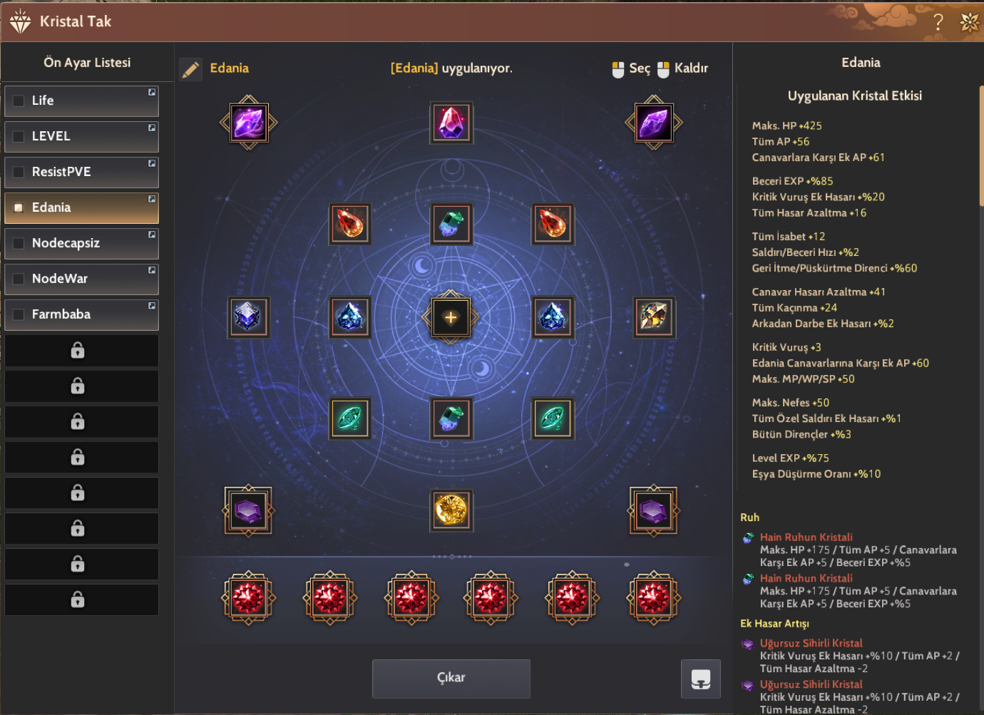 832 GS | IX MAIN Silah | PVP-PVE Hazır | 2400 life gear | Yüksek P2W