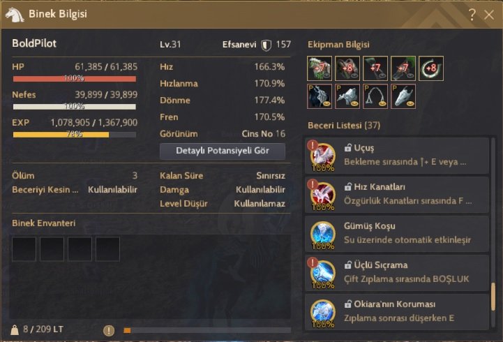 858 GS FULL X DAHA DOLUSU YOK 66 LVL SAGE