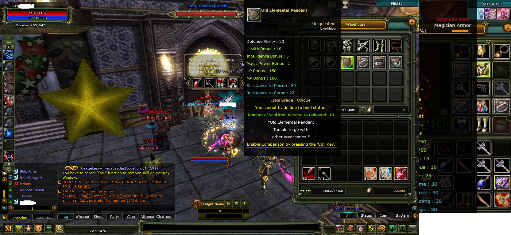 100 DEF ve FUL SKİL 83 OKÇU 237 K Np