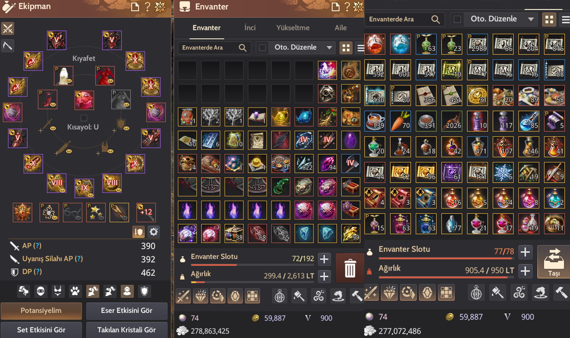 854GS FULL HER ŞEYE HAZIR HESAP