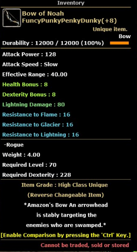 8 QUEST 7 QUEST OLARAK ÇİFT QUESTLİ ROGUE OKÇU 83 4 2MİLYON NP