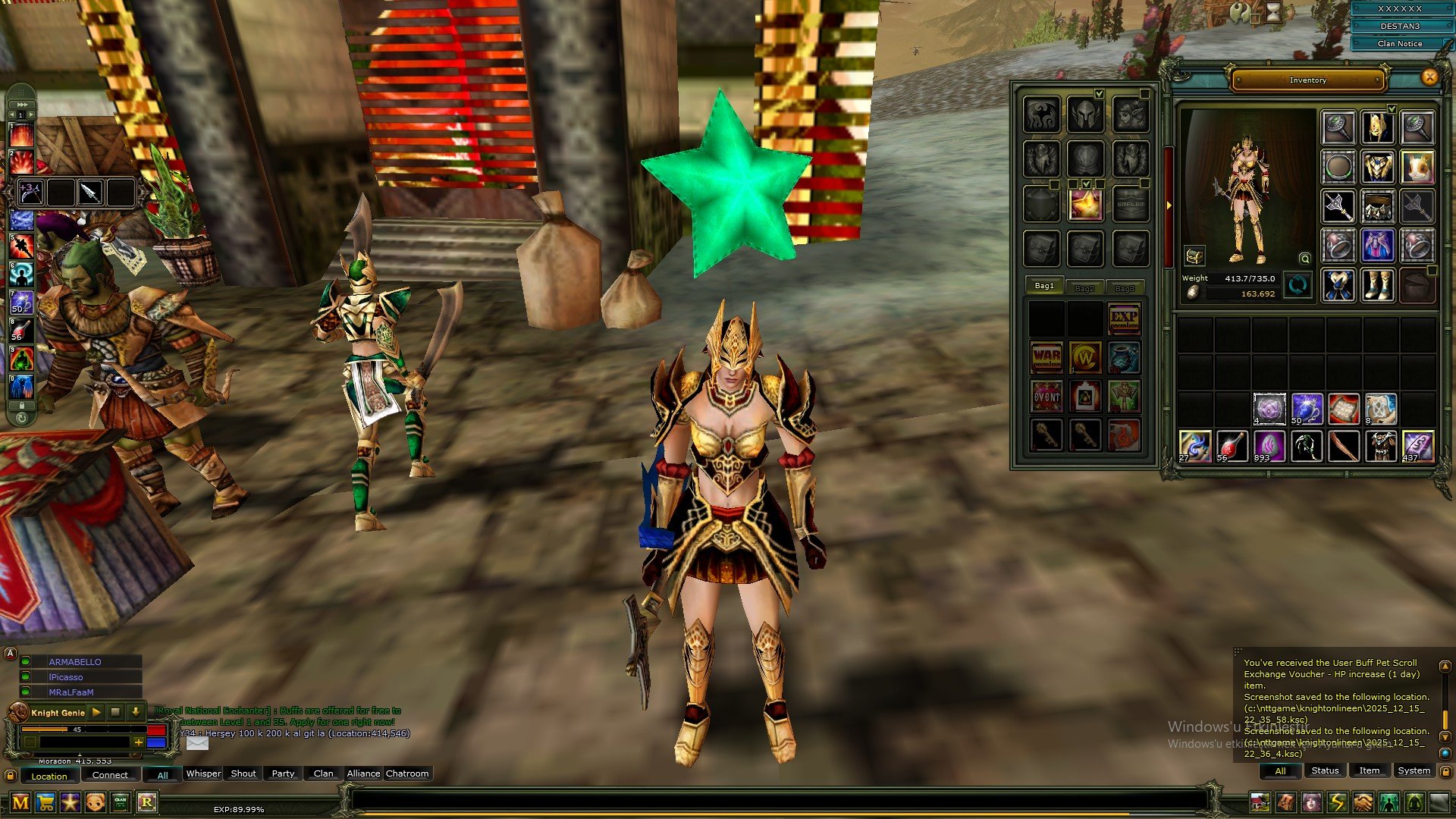 83 HUMAN MAGE 437 ADET QUEST TAS GOLD STAR 1 AYLIK FUL PUS