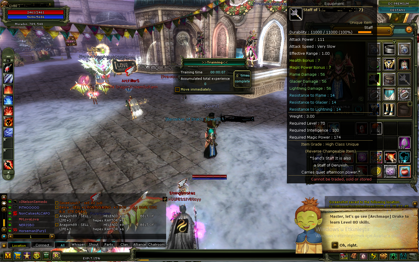 DESTAN 80 level mage acil