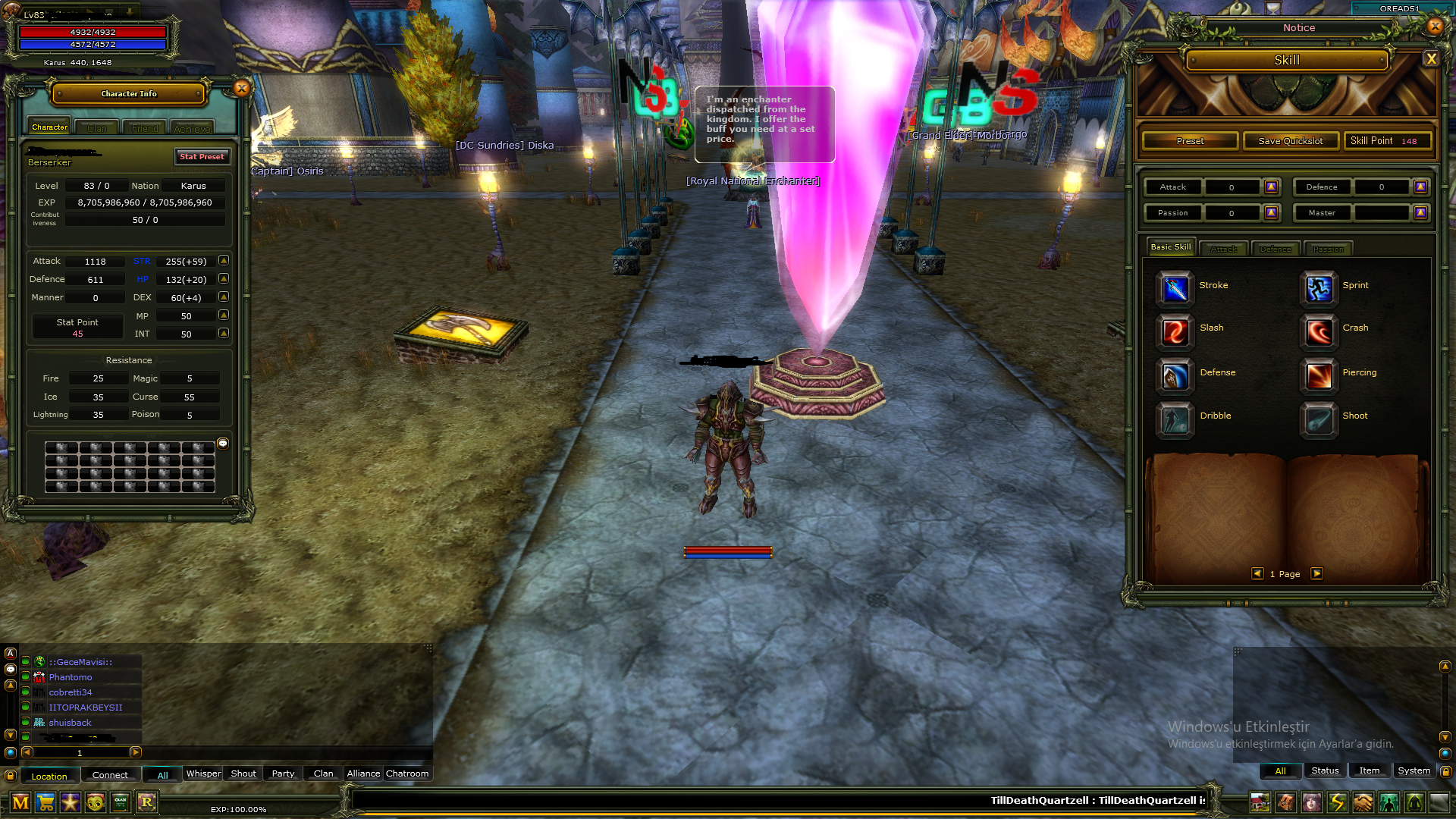 83LV ROGUE-83LV MAGE-83LV WARİOR-83LV PRİEST