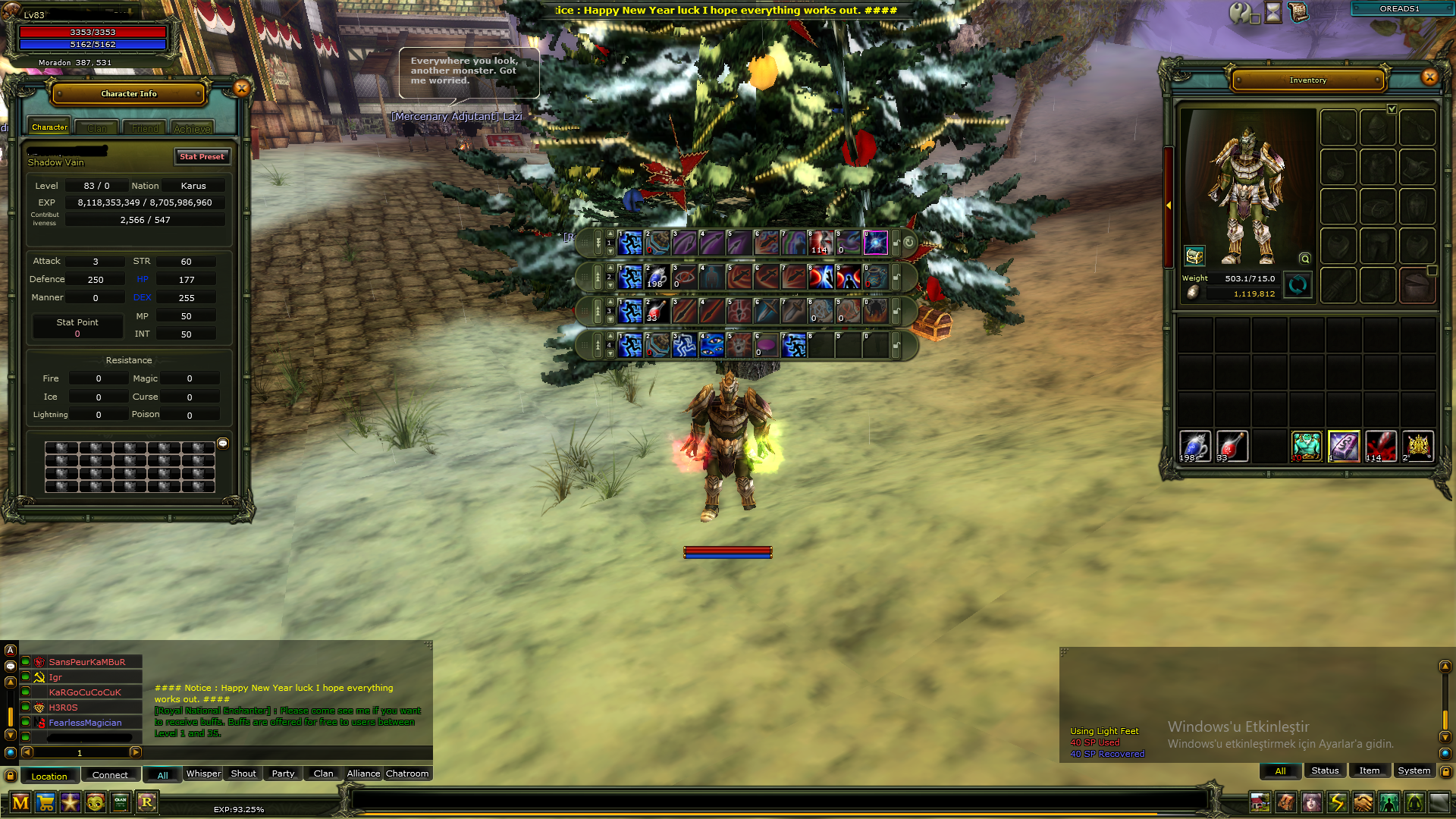 83LV ROGUE-83LV MAGE-83LV WARİOR-83LV PRİEST