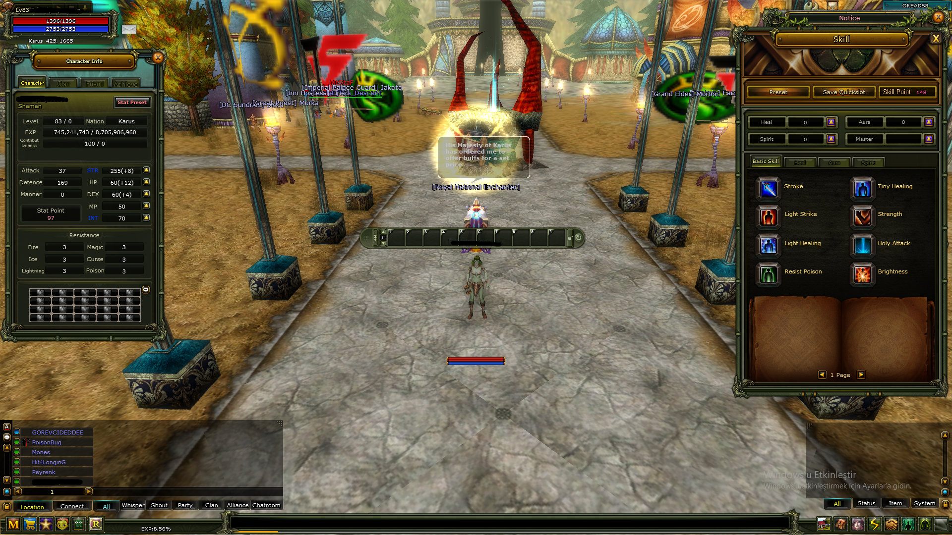 83LV ROGUE-83LV MAGE-83LV WARİOR-83LV PRİEST