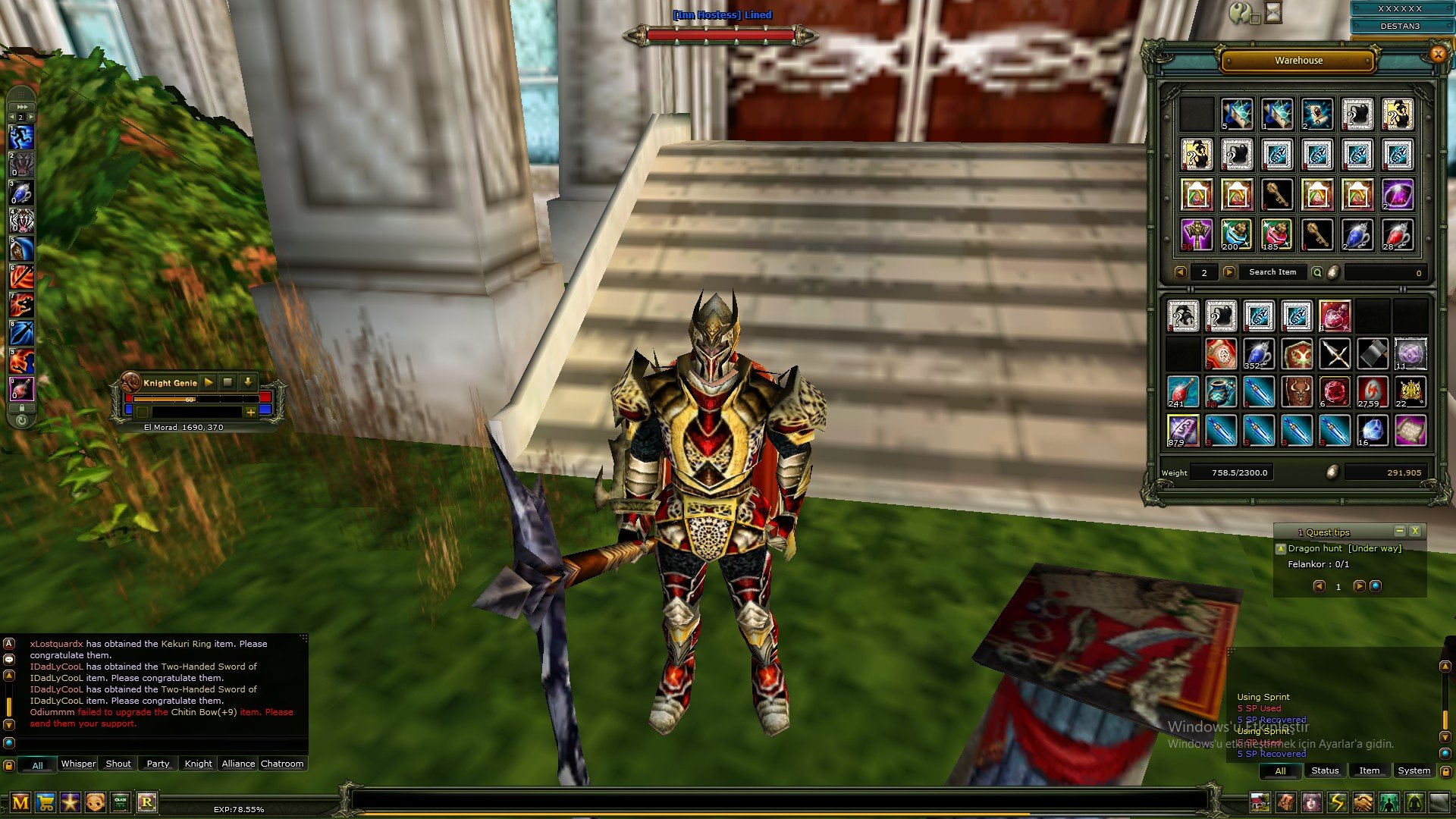 83/10 ROGUE 1445 ADET QUEST TAS 83 WARIOR 879 ADET QUEST TAS 83/1 MAGE 8 RONSLU 295 TAS