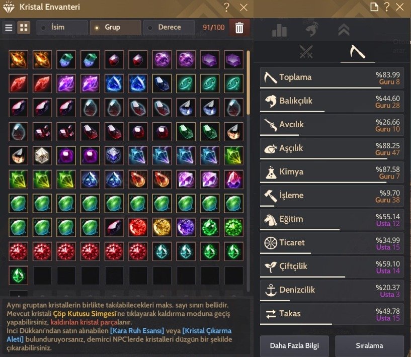 66 Level Mistik - 858 GS - PVP-PVE Hesabı