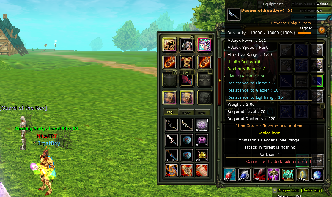 82 LVL 8 QUEST DAGGER LI HUMAN ASSAS - FİYAT SADECE QUEST SILAHI ICINDIR