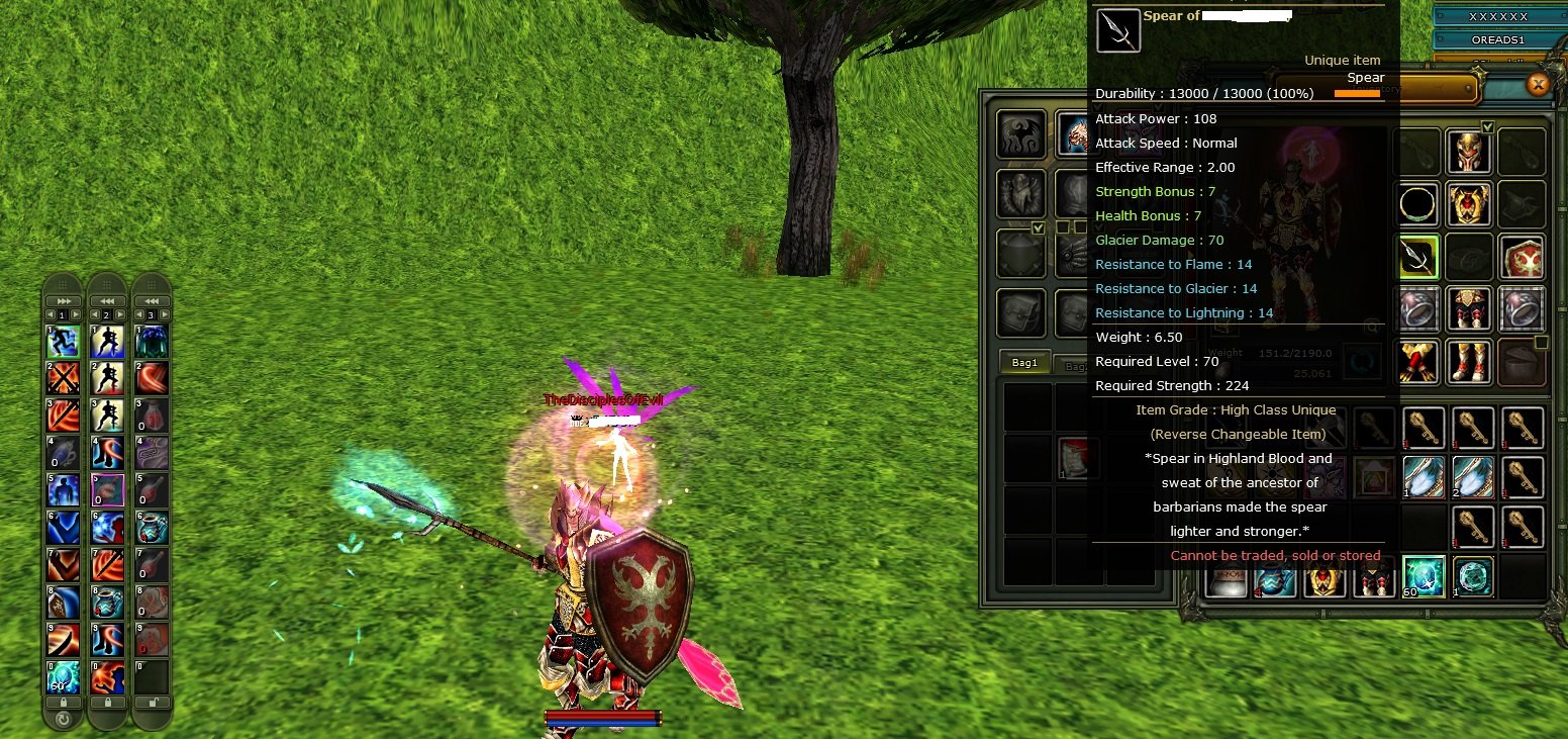 Sell 80 LWL berseker warior 70 70 verili 7 guest spear 6 guest kalkan 6 guest ms 7