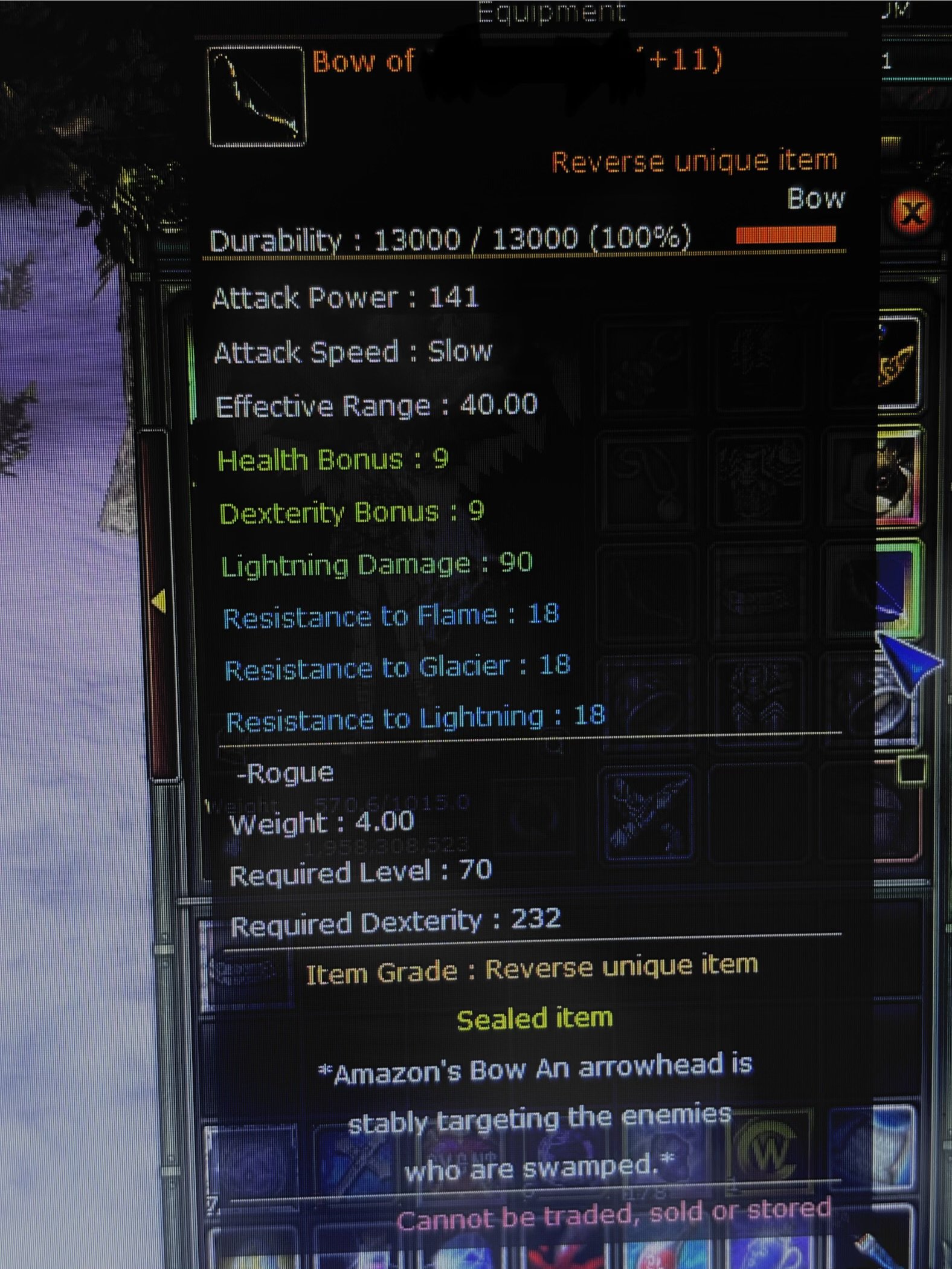 83 LWL REB 11 QUEST BOWLU ROGUE