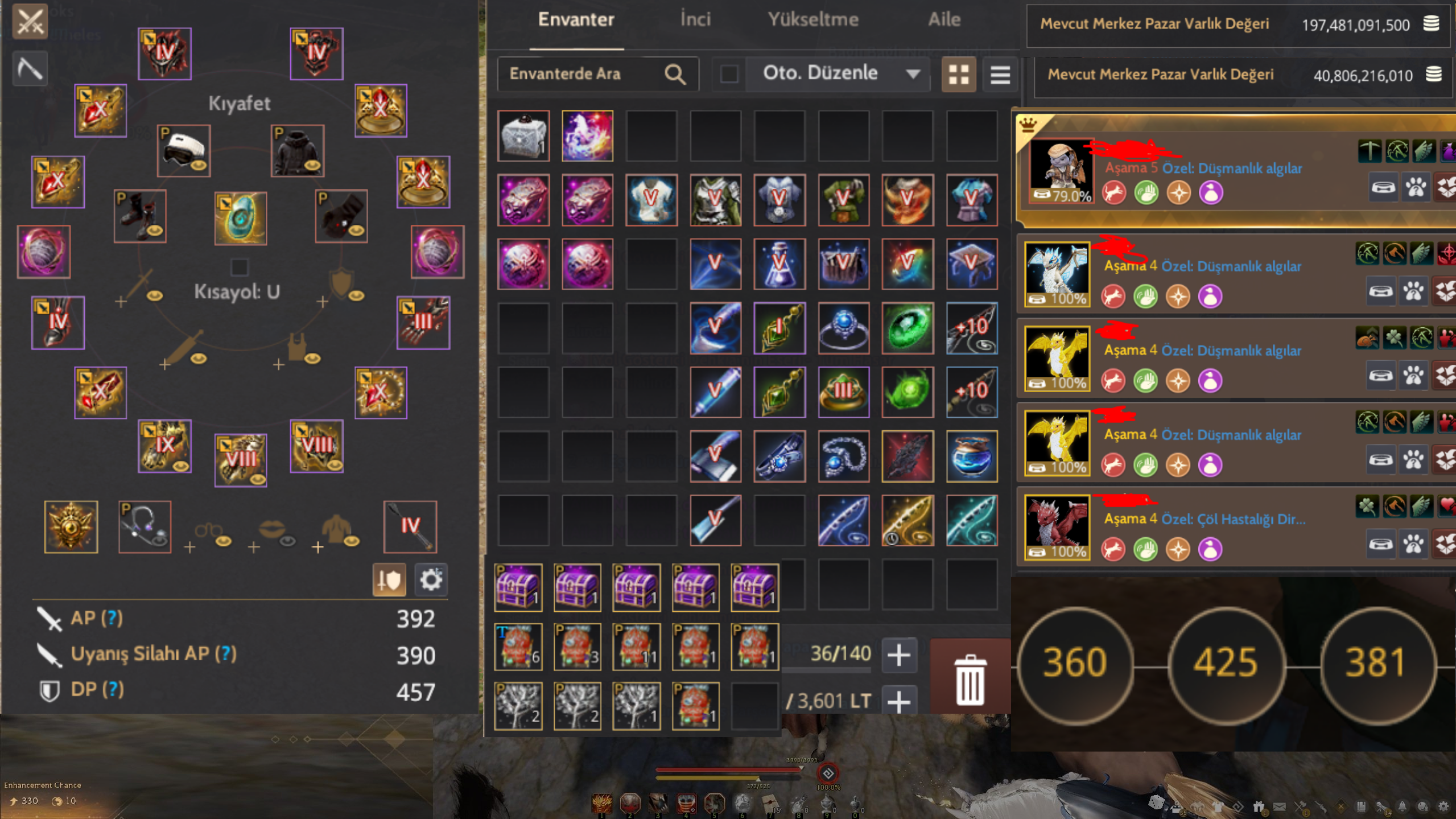 847gs 65 lvl striker maegu full pen manos life set