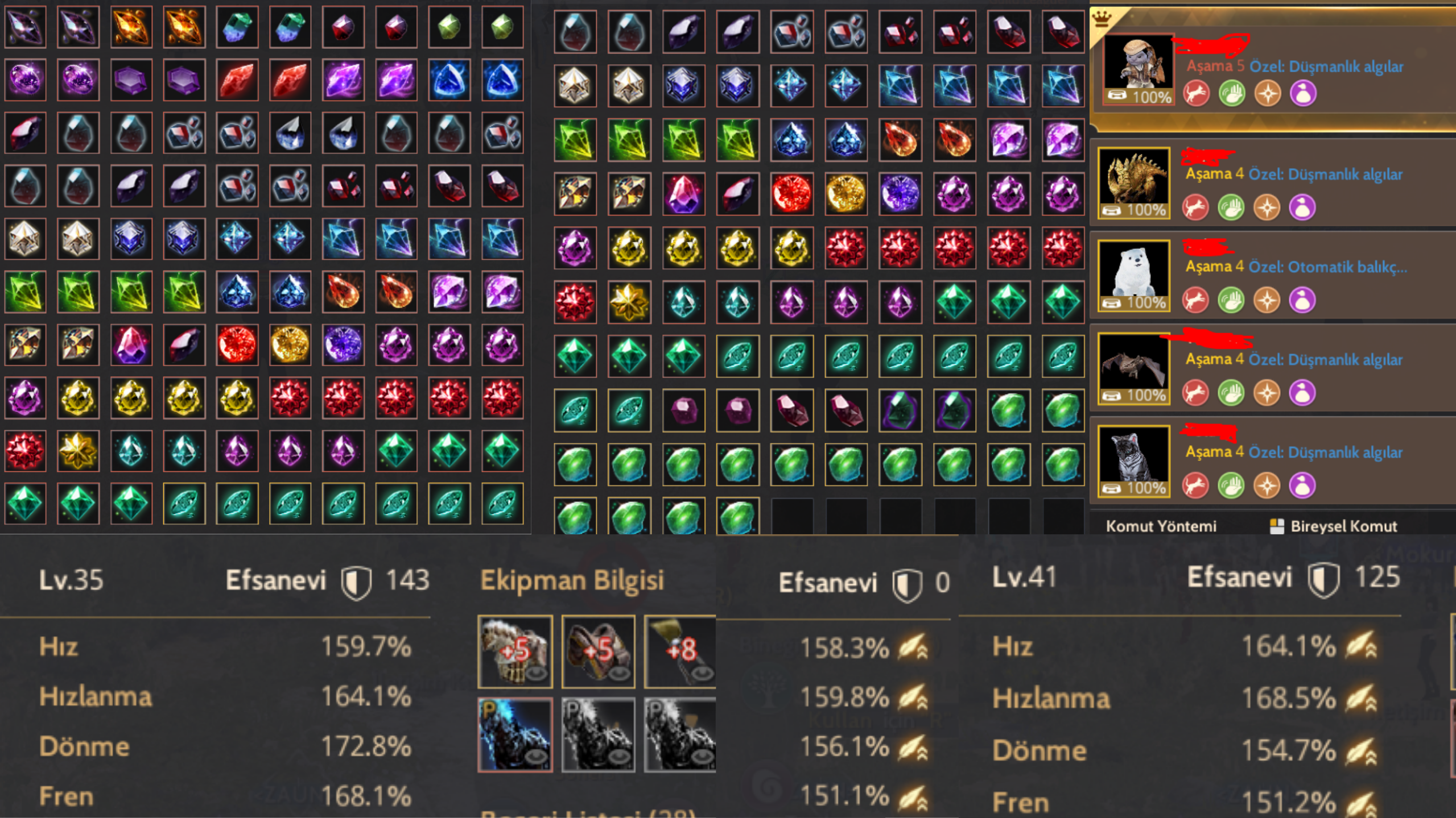 847gs 65 lvl striker maegu full pen manos life set