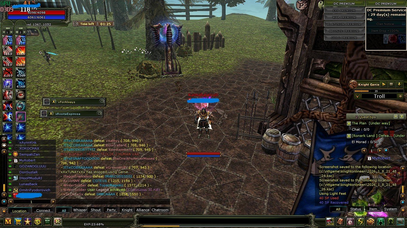 30 gün preli itemli 83 karus rogue trinası bankada