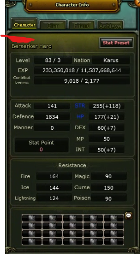 83/3 Warrior (Full Skil-Pus/Switch Pre)