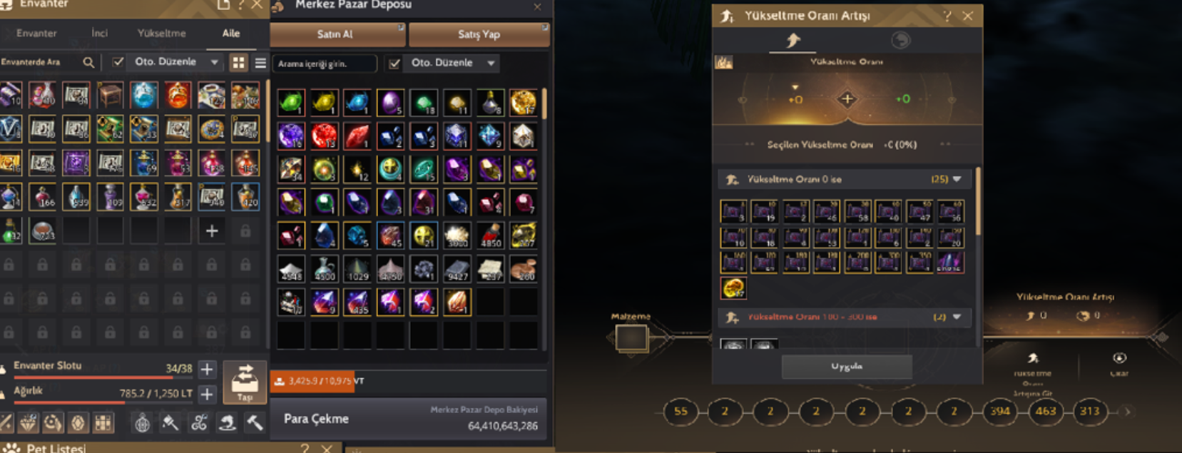 852 Gs 54k incili Hesap