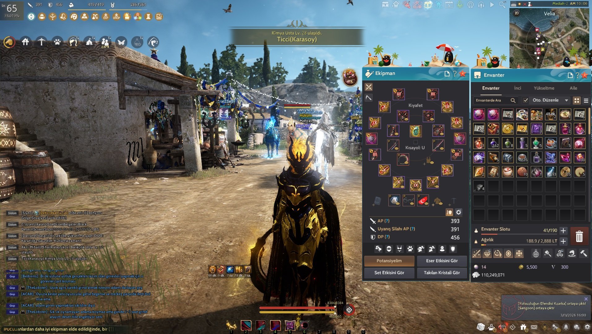 849 GEAR 65 LEVEL KUNO CLİENT HESAP