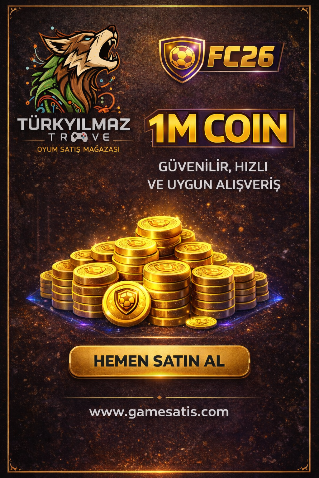 1M COİN - PS - COMFORT TRADE - 1 ADET 100 K TEMSİL EDER MİN ALIM 10 ADET