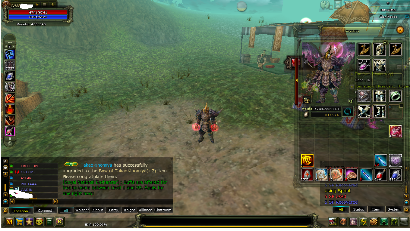 83 LVL FULL PUSS WARRİOR ( EXP % 100 )