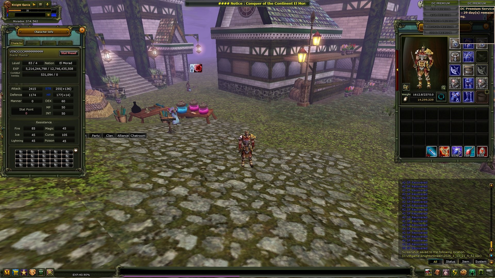 83/4 Human Warrior 100 def