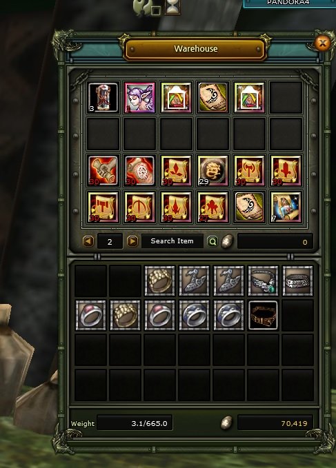 Pandora 83 % 64 Karus mage 7 quest staf -- 90 def