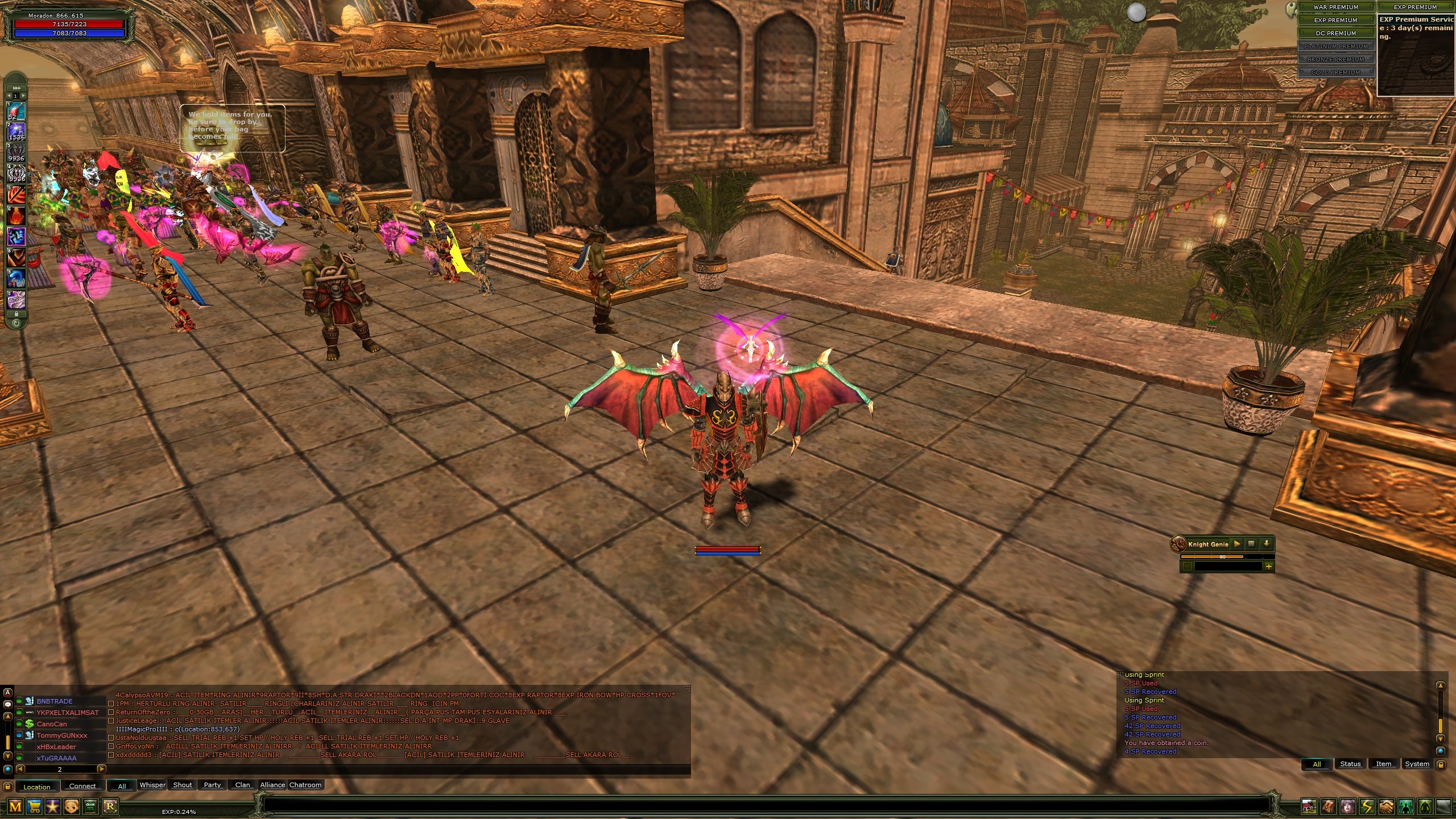 Satılık 1 accde 83 warıor 83 priest 81 mage 81 rogue