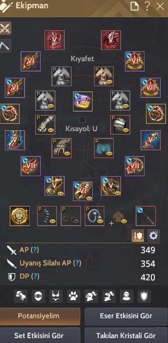 354ap 420dp STRİKER GELİŞİME AÇIK P2W HESAP