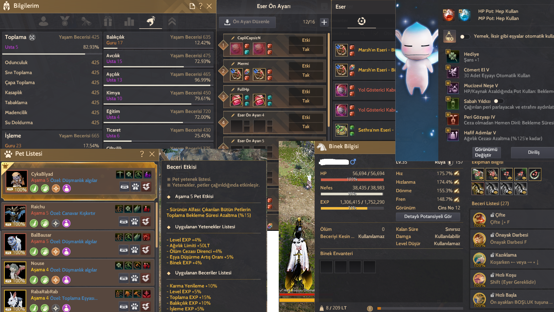 852 Gear Pve - PvP Client Hesap