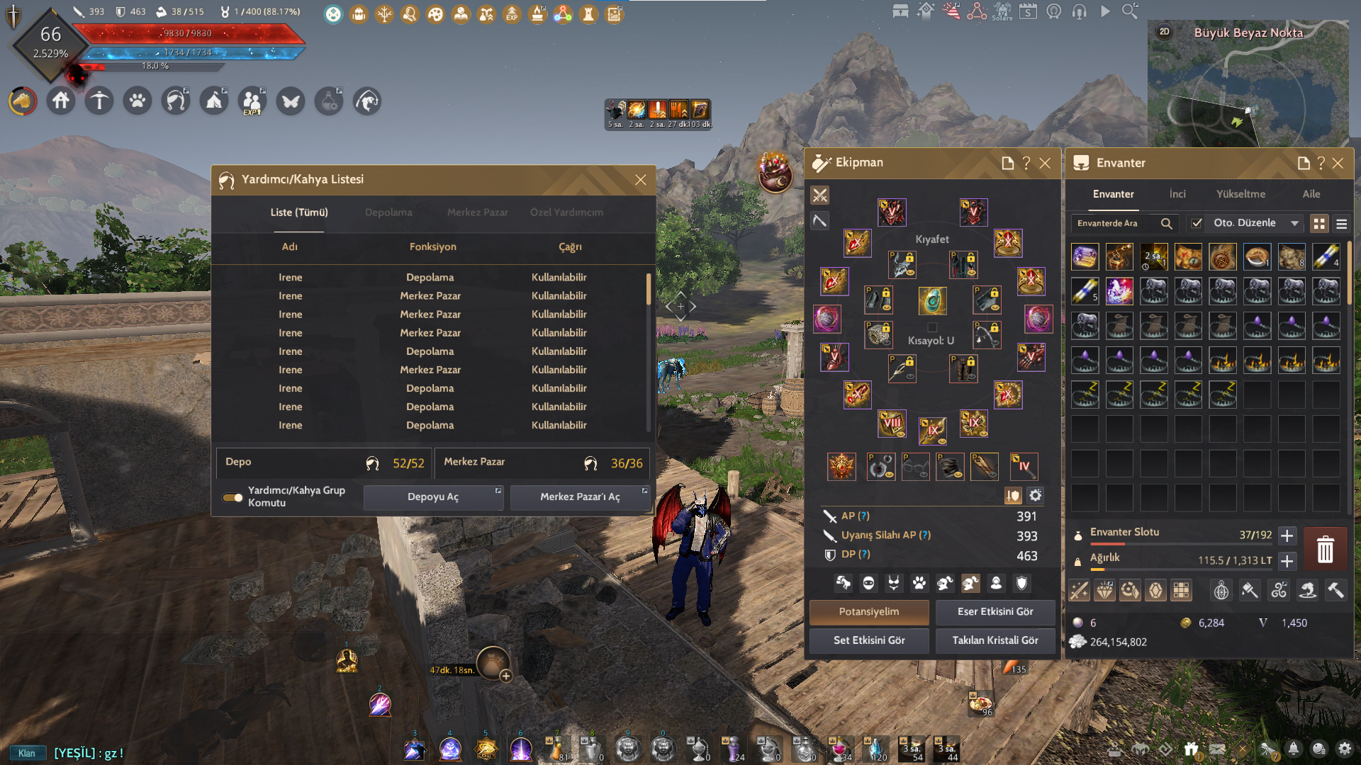 852 Gear Pve - PvP Client Hesap