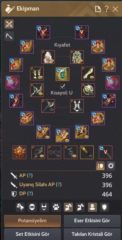 65 level full gear PVP-PVE hesap