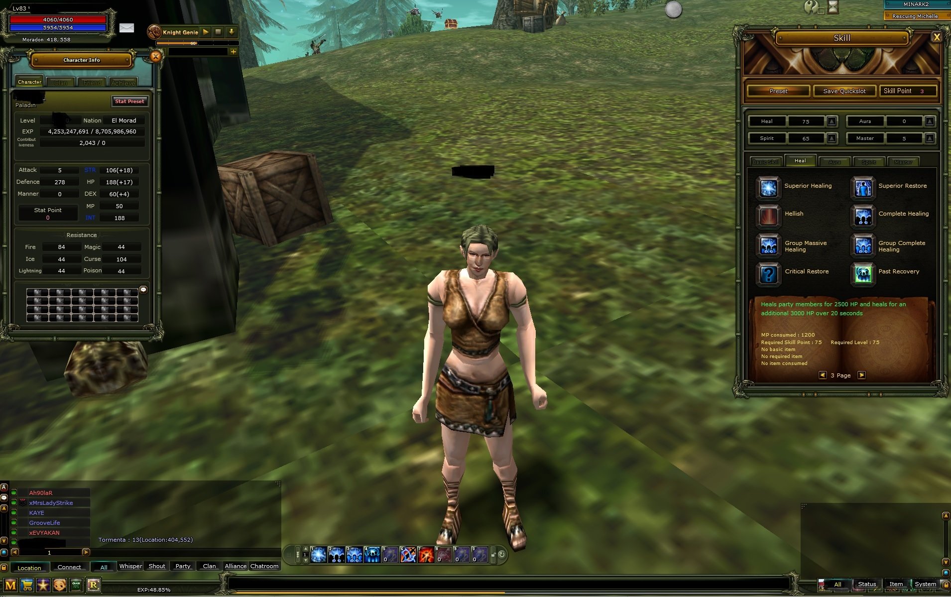 Dryads 82 % 23 human priest