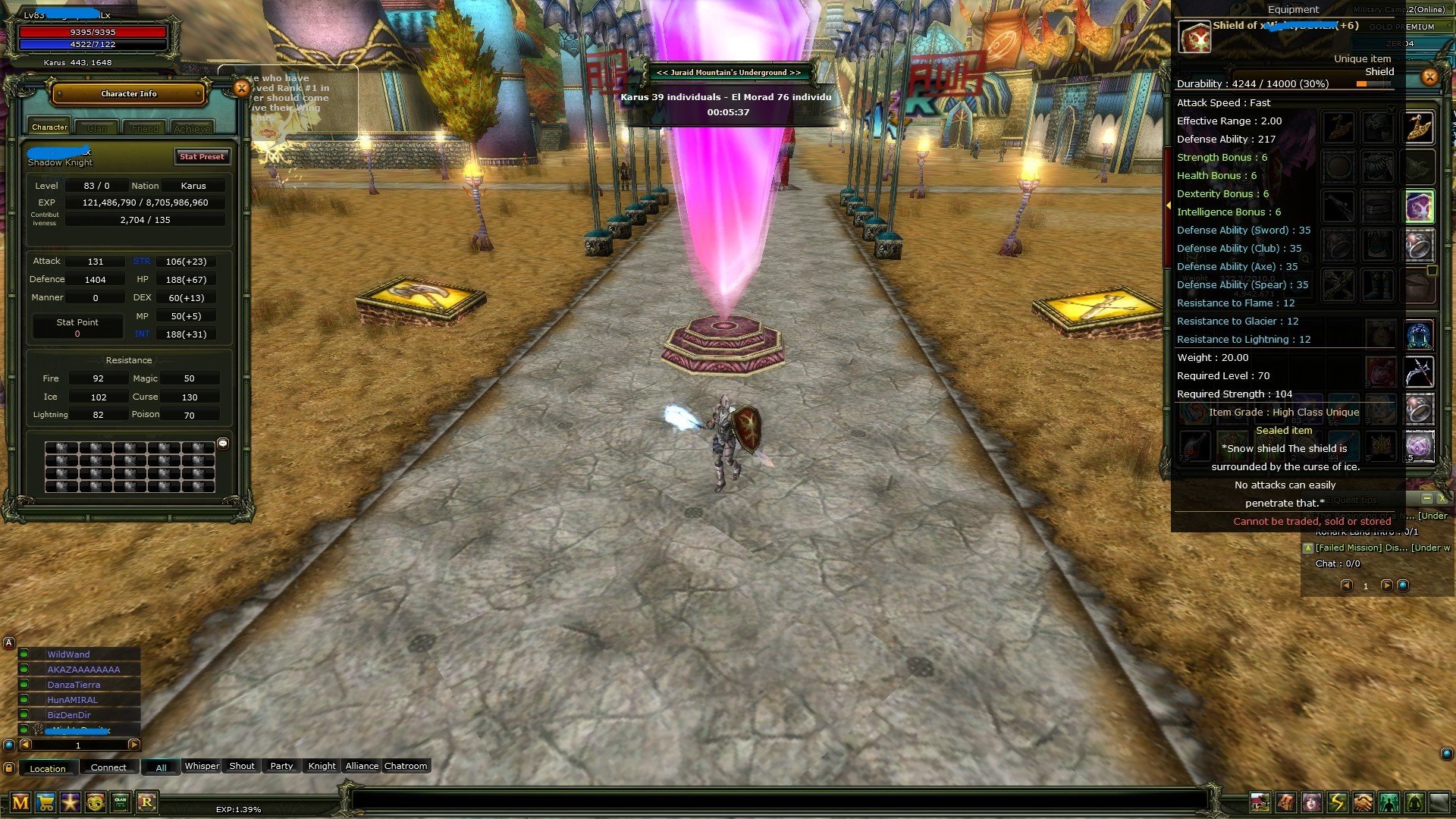 83 6 quest kalkanlı full skil priest