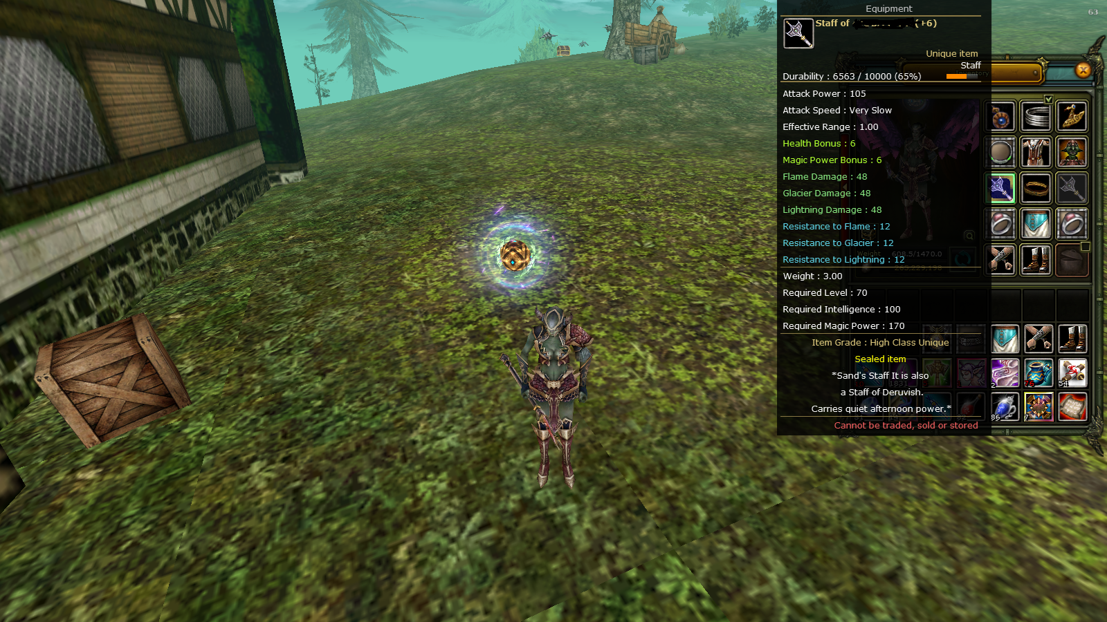 83/1 6 QUEST STAF C.B DRAKI 1MILYON NP 90 DEF MAGE