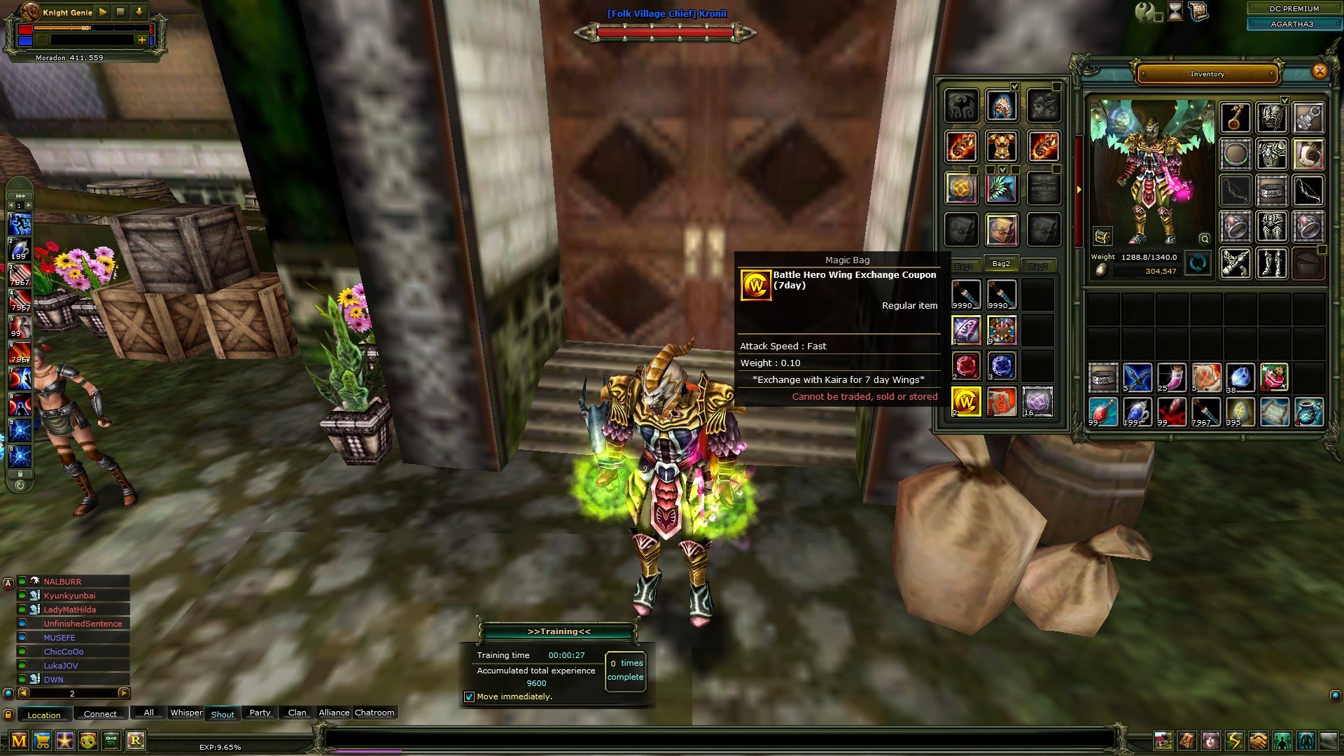 83/6 ROGUE 90 DEF AÇIK, QUEST GÖREVİ DURUYOR.